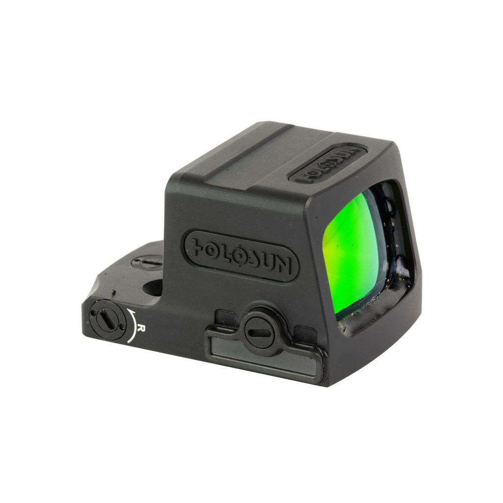 EPS 6 MOA red dot sight with a fully enclosed emitter sealed against dust, lint and rain