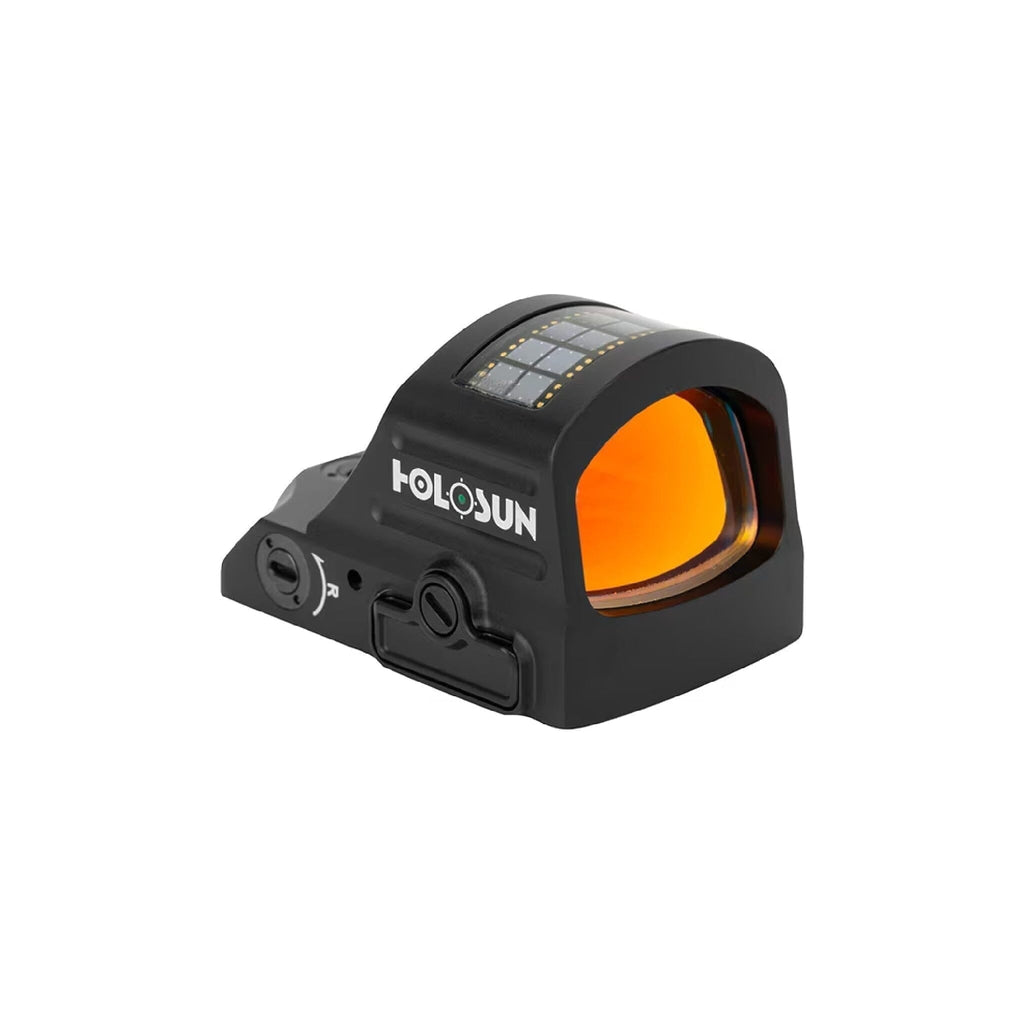 Holosun HE407C X2 green dot sight with the Solar Failsafe panel that supplements the cell in daylight