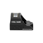 Holosun HE407C X2 green dot sight with an open emitter on the RMR footprint for direct slide mounting