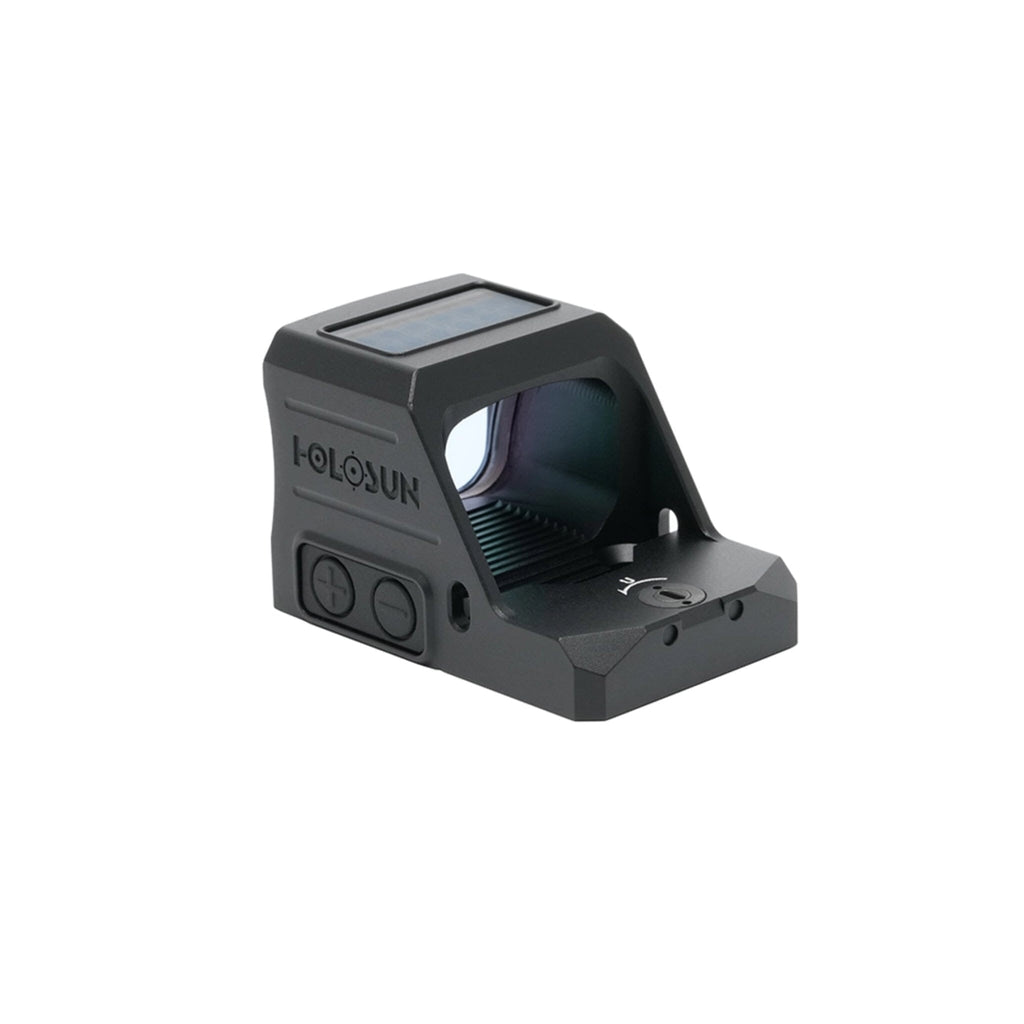 Holosun HE407C X3 green dot sight in a matte black 7075-T6 aluminium housing at 1.5 oz