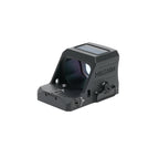 Holosun HE407C X3 green dot sight showing the side-loading CR1632 tray that keeps the zero