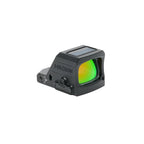 Holosun HE507C X3 green dot sight showing the Solar Failsafe panel on the top of the housing