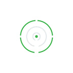 HE507COMP green reticle brightness levels, covering daylight and night-vision compatible settings