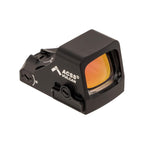 Holosun HE507K X2 green dot sight showing the ACSS Vulcan chevron and guidance circle