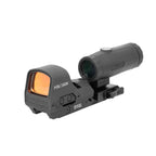 Holosun HM3X 3x magnifier from the HE510C-GR kit on its flip-to-side mount