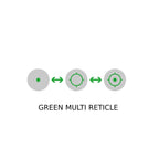 Holosun HE510C green dot sight with the titanium protective hood over the glass