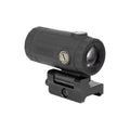 Holosun HM3XT 3x magnifier on its quick-detach mount for repeatable return to zero on a rail
