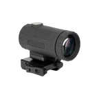 Holosun HM3XT titanium 3x magnifier on the flip-to-side mount used behind a red dot sight