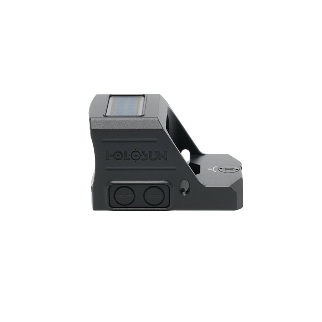 Holosun HS407C X3 gold dot sight with an open emitter on the RMR footprint for direct slide mounting
