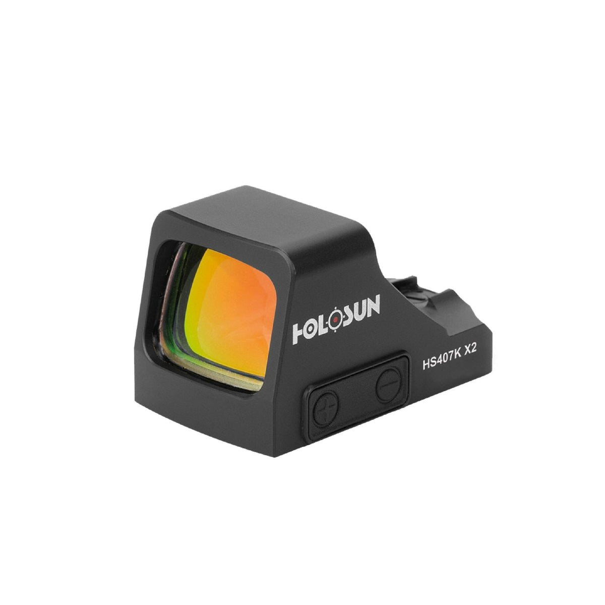 Holosun HS407K-X2 open reflex pistol sight with a single fast 6 MOA red aiming dot