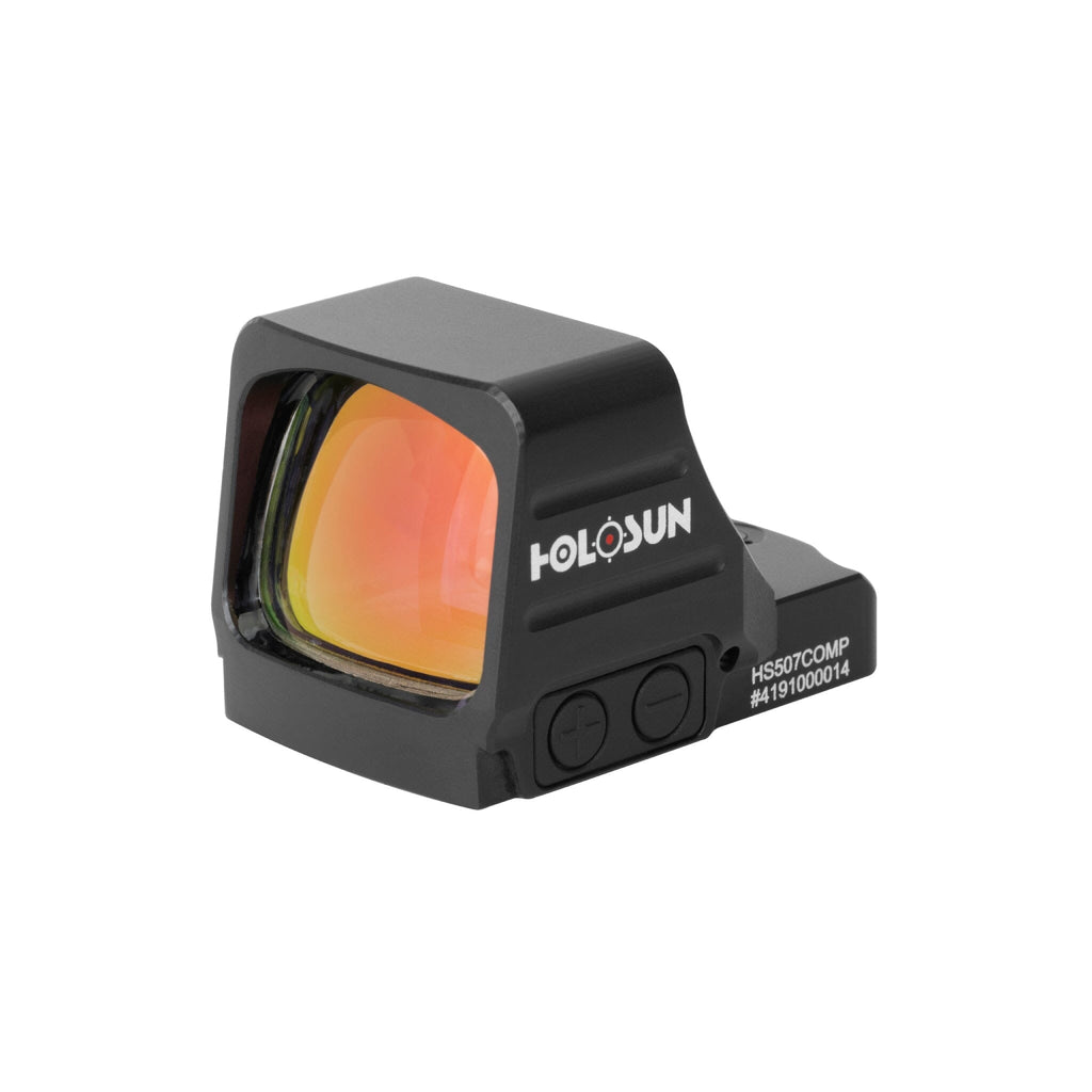Holosun HS507COMP with the Competition Reticle System: 2 MOA dot or 8, 20, 32 MOA circles