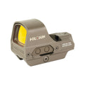 Holosun HS510C red dot sight in Flat Dark Earth with the titanium hood over the open emitter