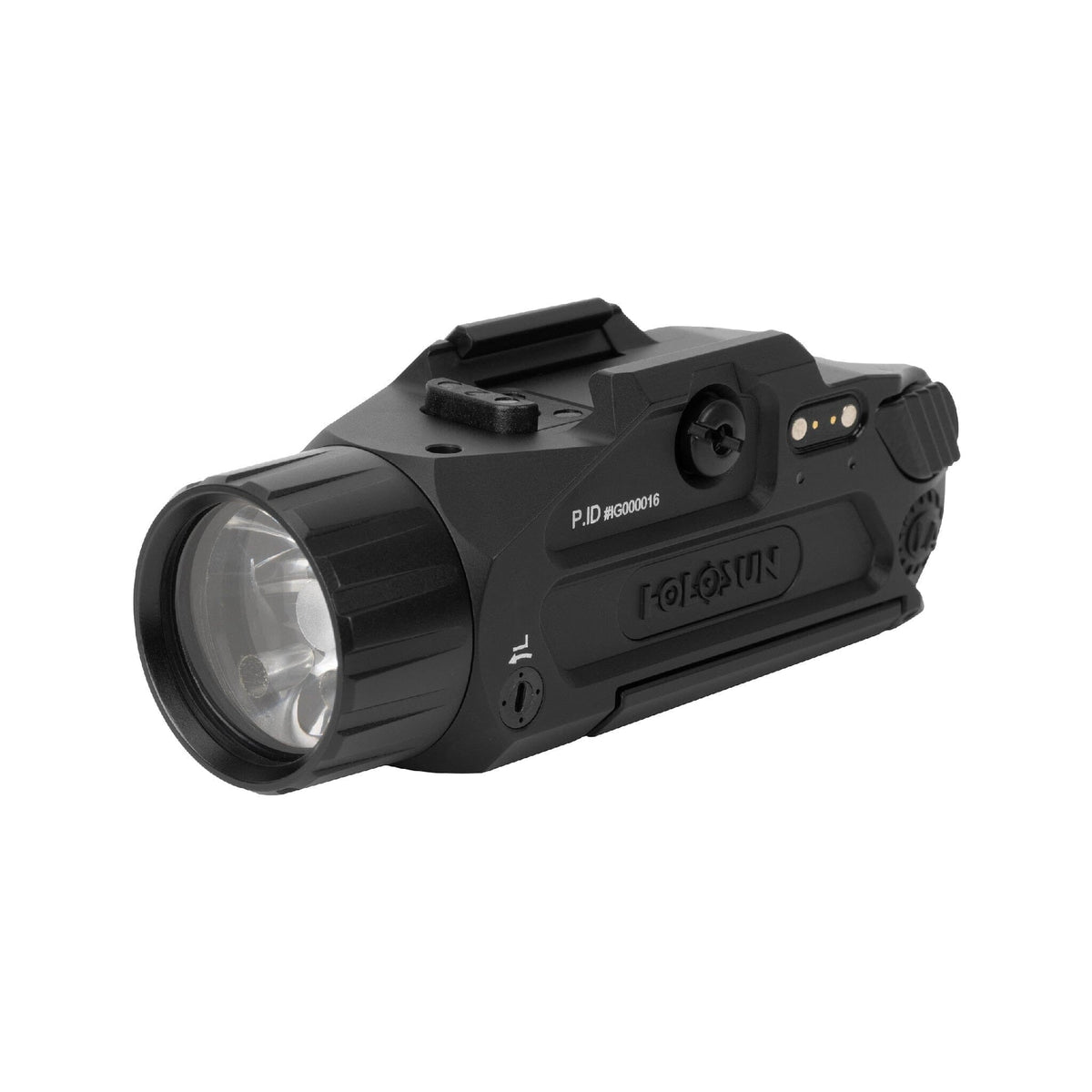 Holosun P.ID Dual weapon light producing 800 lumens of white light at 17,000 candela