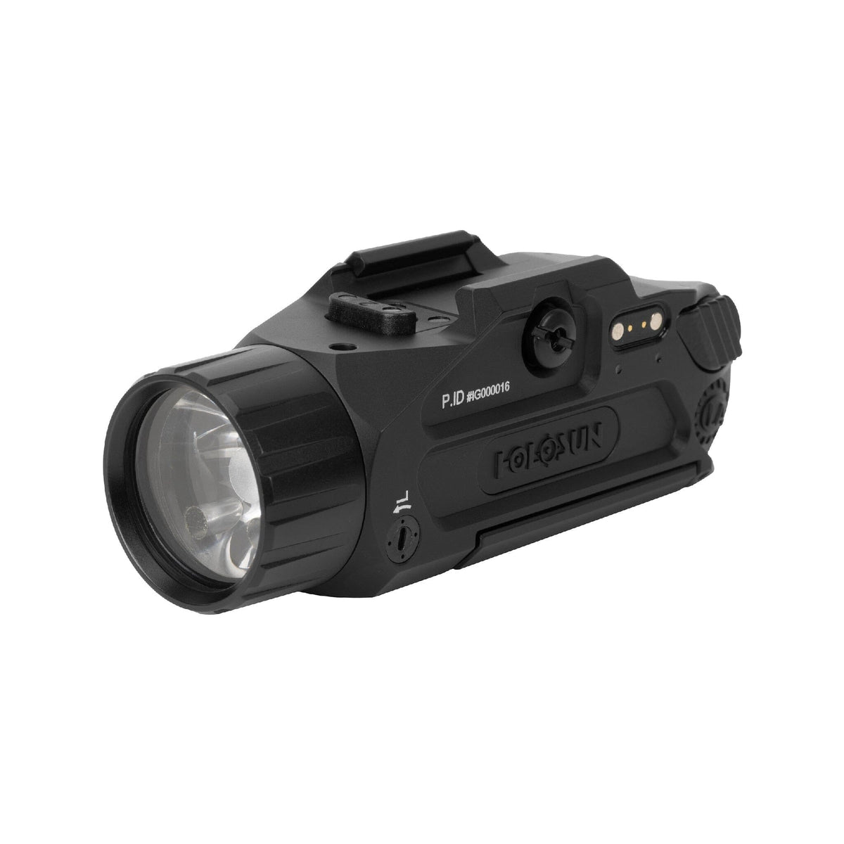 Holosun P.ID Plus weapon light producing 900 lumens of white light on high