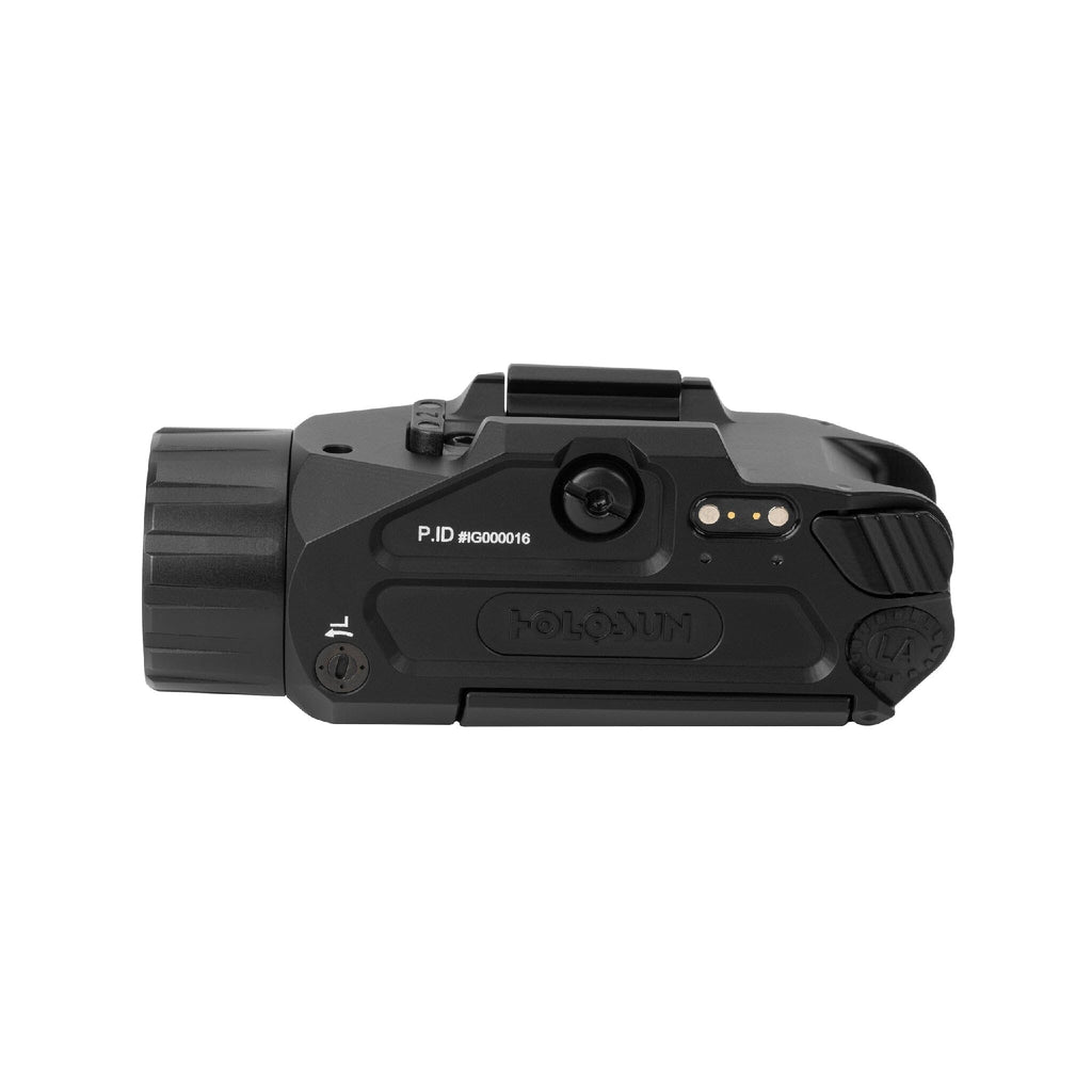 Holosun P.ID Plus weapon light throwing 20,000 candela of peak beam intensity