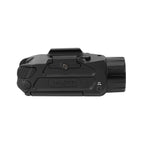 Holosun P.ID Plus with its 520nm Class 3R green aiming laser beside the white emitter