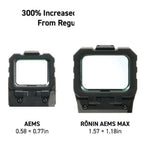 Holosun RONIN AEMS MAX green dot sight in a hard anodised 7075-T6 aluminium housing for AR-15 rifles
