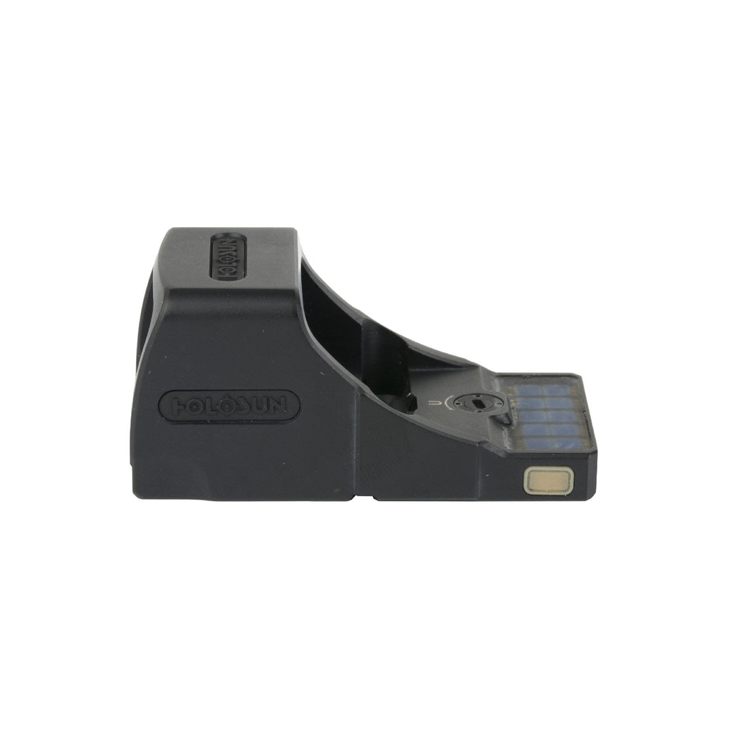 Holosun SCS MP2 showing the solar charging surface that replaces a removable battery