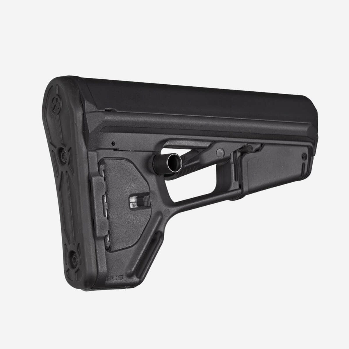 Magpul ACS-L Carbine Stock Mil-Spec for AR-15/M4, in black, side profile