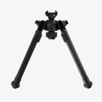 Magpul Bipod for 1913 Picatinny Rail, in black, legs extended, front view
