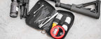 Magpul DAKA Utility Organizer, open with cleaning kit contents