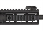 Magpul M-LOK Aluminum Rail Section 9-Slot, fitted to an M-LOK handguard