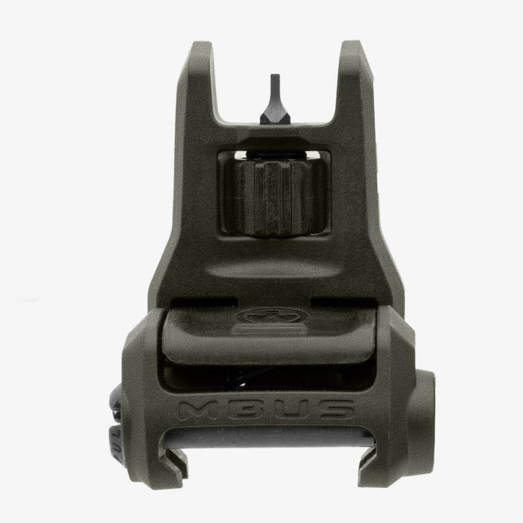 Magpul MBUS 3 Sight Front for AR-15/M4, in ODG, deployed, front view