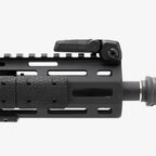 Magpul MBUS 3 Sight Front for AR-15/M4, in black, folded on an M-LOK handguard