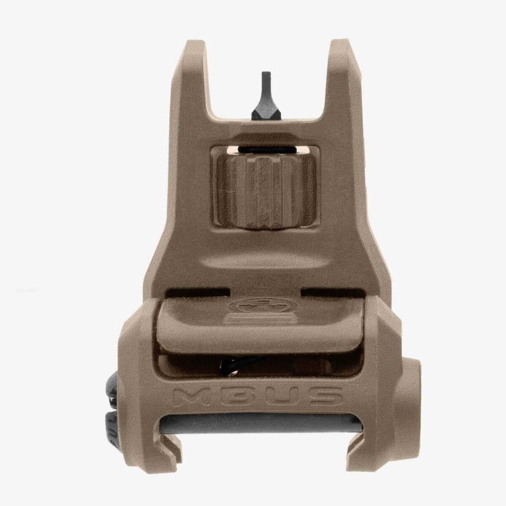 Magpul MBUS 3 Sight Front for AR-15/M4, in Flat Dark Earth, deployed, front view