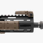 Magpul MBUS 3 Sight Front for AR-15/M4, in Flat Dark Earth, folded on an M-LOK handguard