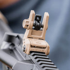 Magpul MBUS 3 Sight Rear for AR-15/M4, in Flat Dark Earth on a rifle rail