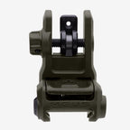 Magpul MBUS 3 Sight Rear for AR-15/M4, in ODG, deployed, front view
