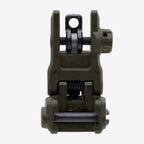 Magpul MBUS 3 Sight Rear for AR-15/M4, in ODG, deployed, rear view