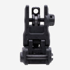 Magpul MBUS 3 Sight Rear for AR-15/M4, in black, deployed, rear view