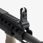 Magpul MBUS Pro Hooded Front Sight for AR-15, deployed on an M-LOK handguard