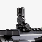 Magpul MBUS Pro LR Adjustable Rear Sight for AR-15/M4, deployed on an AR-15 upper receiver