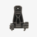 Magpul MBUS Pro Rear Folding Sight, deployed, rear view showing the aperture