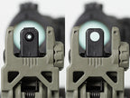 Magpul MBUS Sight Rear for AR-15/M4, flip-up rear sight shown folded and deployed
