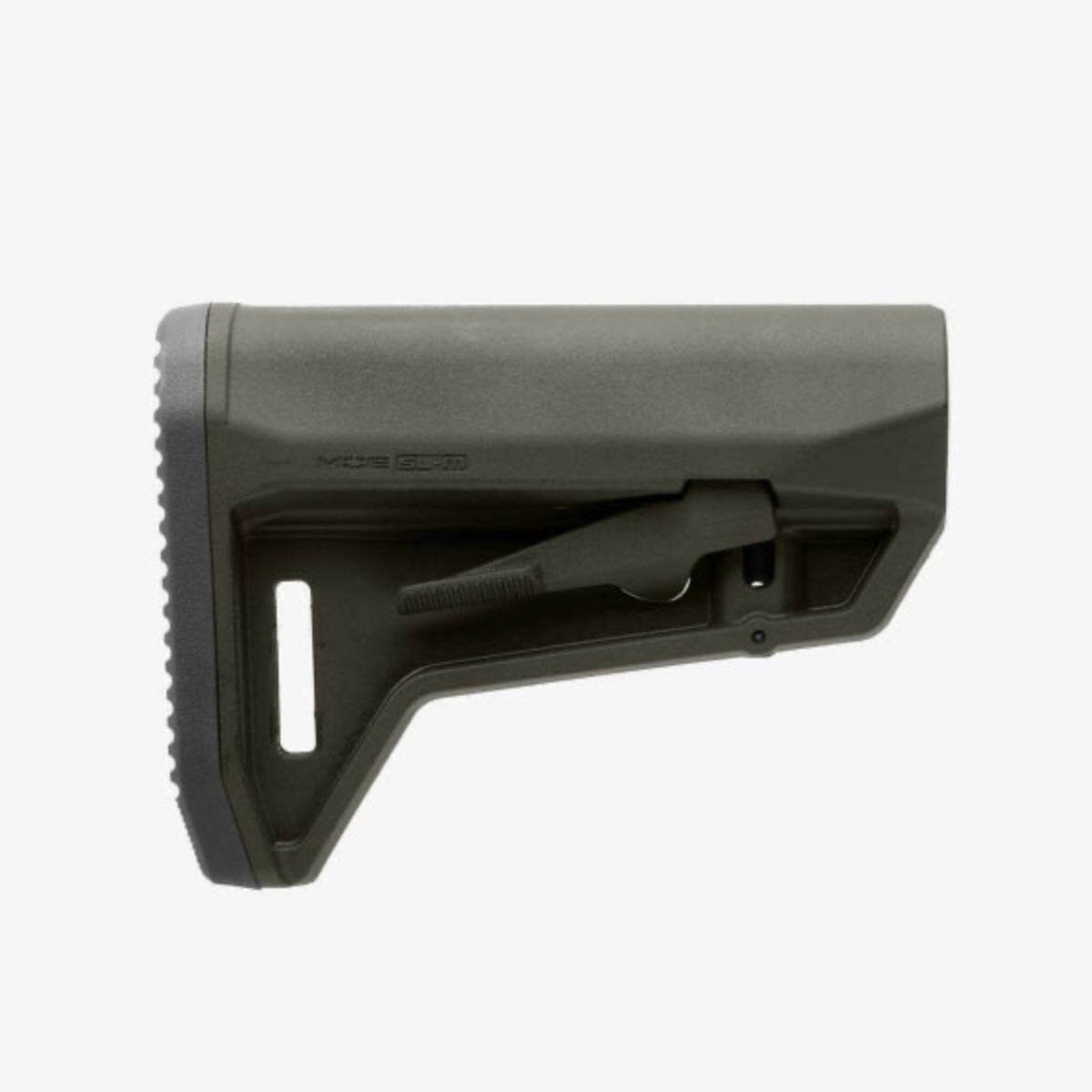 Magpul MOE SL-M Carbine Stock Mil-Spec for AR-15/M4, in Olive Drab Green, side profile