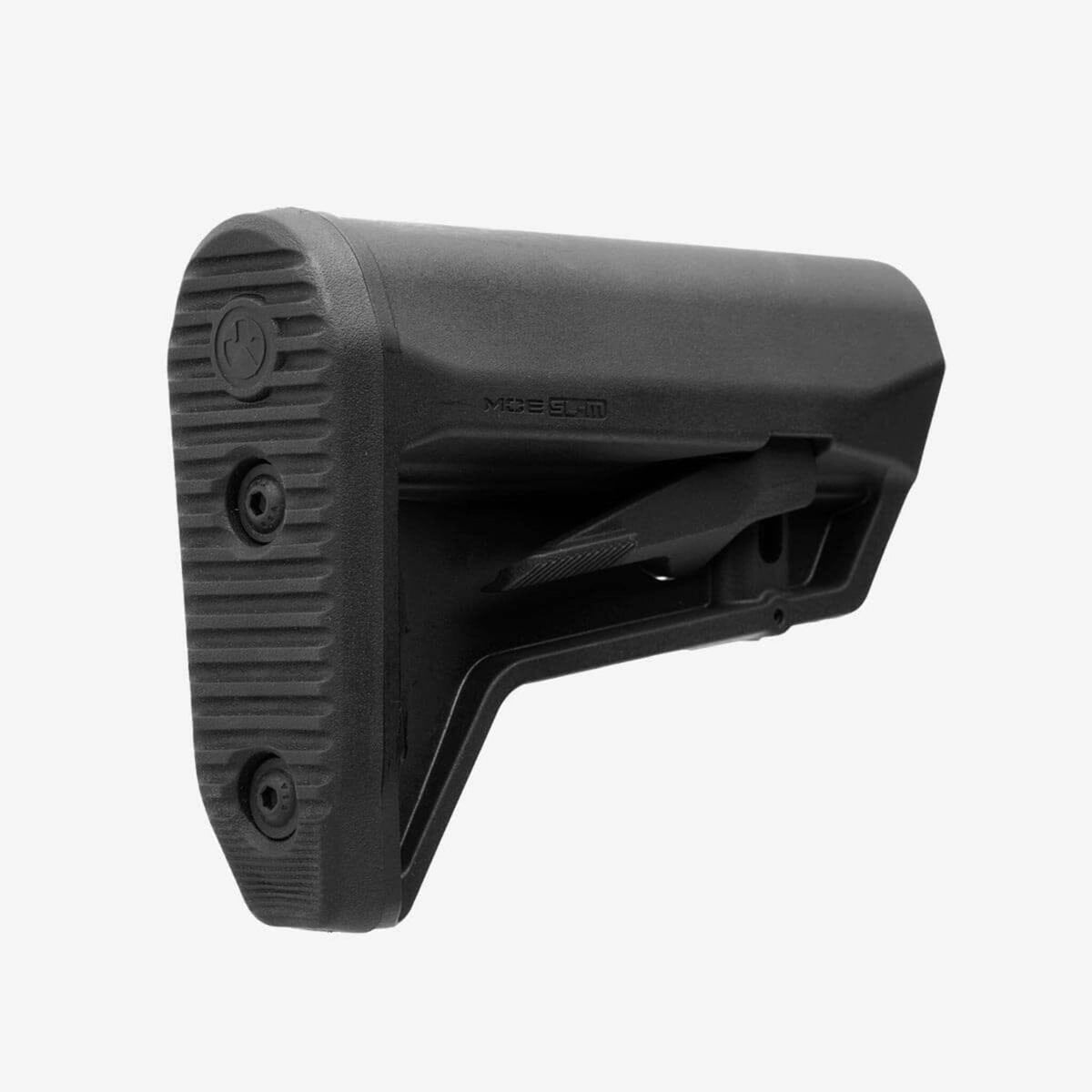 Magpul MOE SL-M Carbine Stock Mil-Spec for AR-15/M4, in black, rear three-quarter view