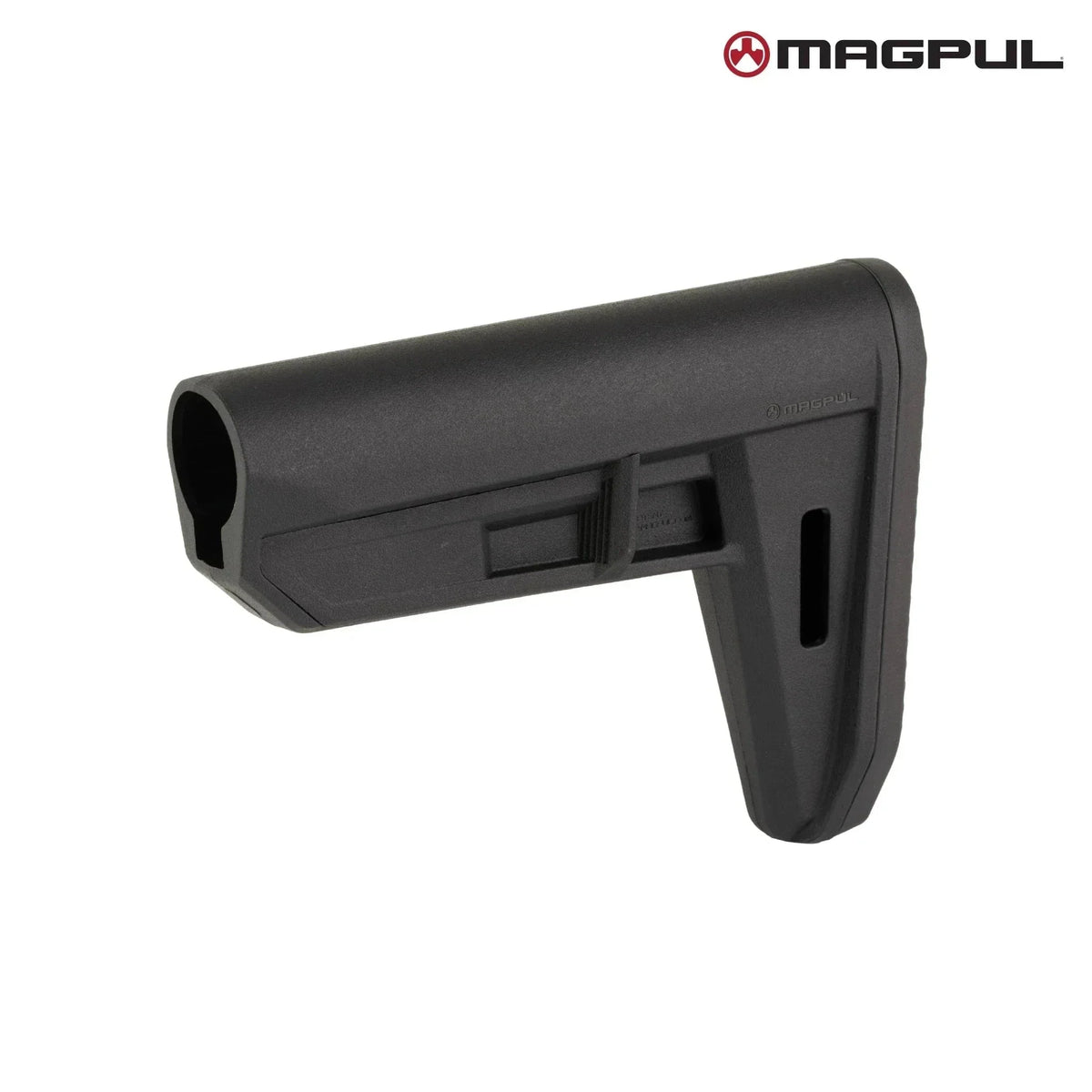 Magpul MOE TR Carbine Stock Mil-Spec for AR-15/M4, in black, angled view