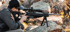 Magpul Pro NVM Night Vision Mount for Pro 700 Chassis, in use by a prone shooter with a night vision set-up
