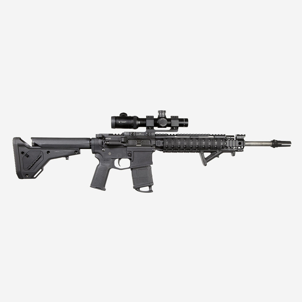 Magpul UBR GEN2 Collapsible Stock shown on a complete AR-15 with an optic