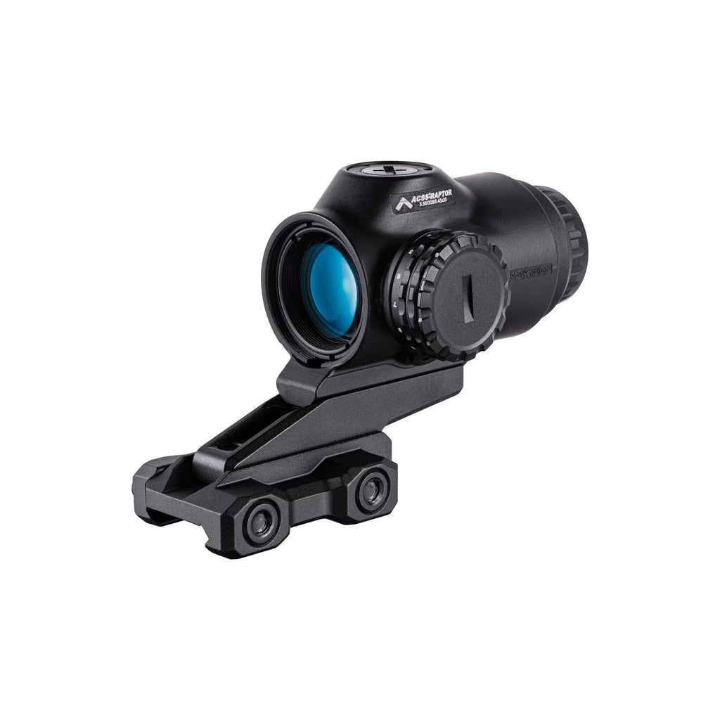 Primary Arms SLx 3X MicroPrism, a fixed 3x prism scope 2.95 in long with a 23 mm objective