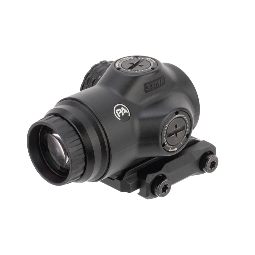 Primary Arms SLx 3X MicroPrism with its ACSS Raptor reticle etched into the prism glass