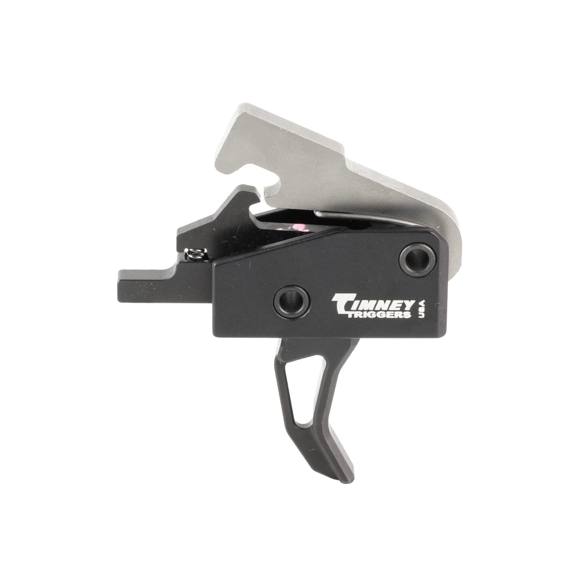 Radian Vertex Trigger - AR-15 Single-Stage - Curved, opposite side showing the Timney Triggers manufacturer marking