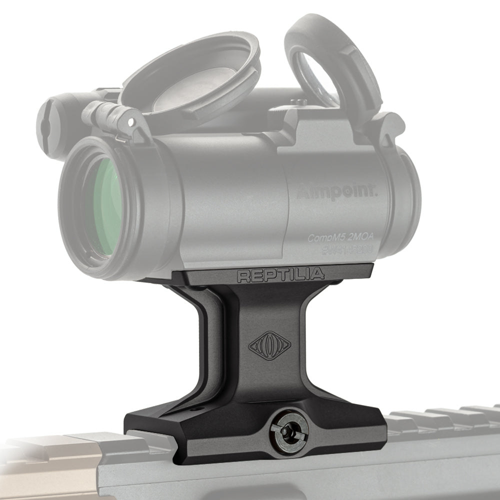 Reptilia DOT optic mount for Aimpoint Micro, 1.93 in. height, in Black Anodized