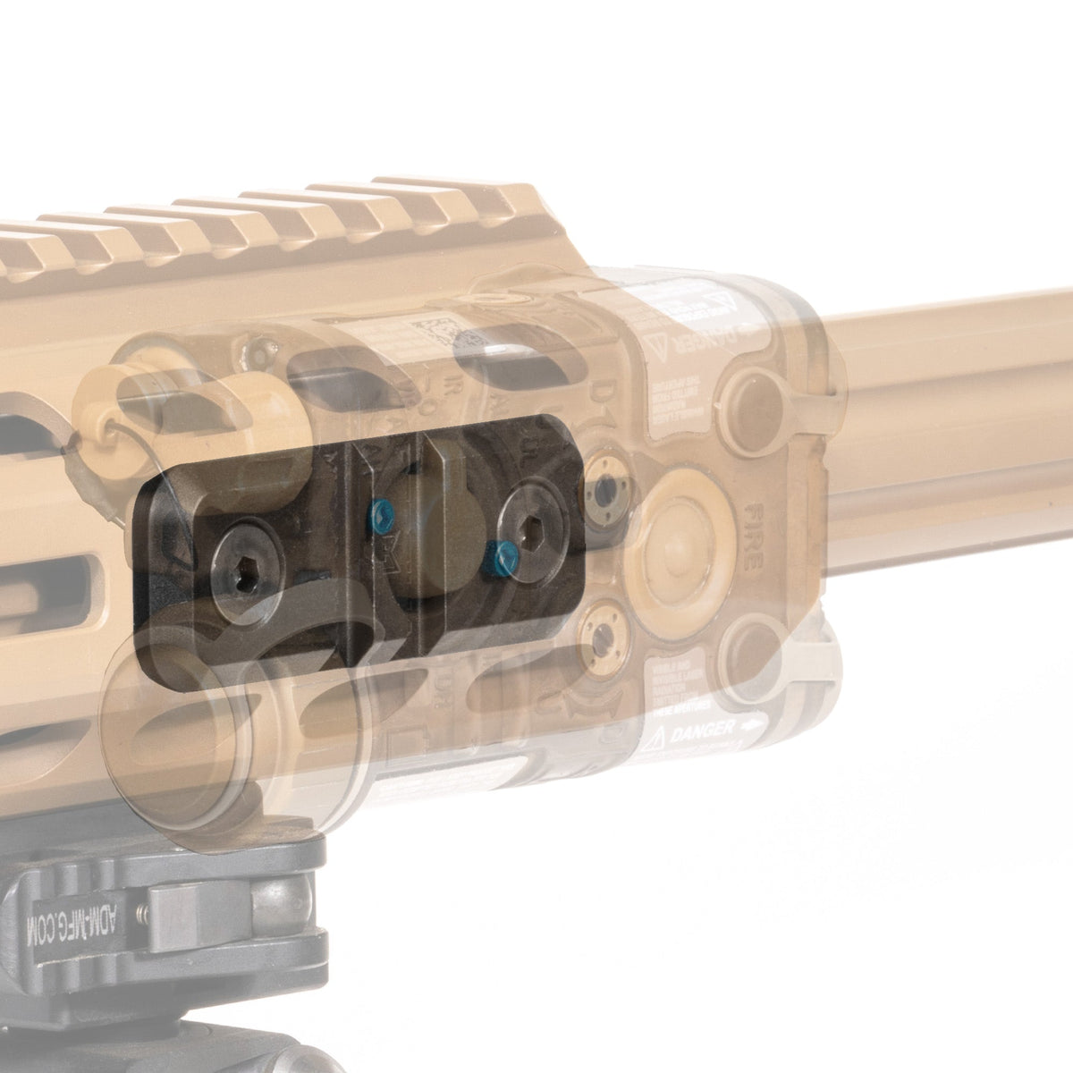 Reptilia LPR low profile M-LOK rail, fitted to an FDE M-LOK handguard