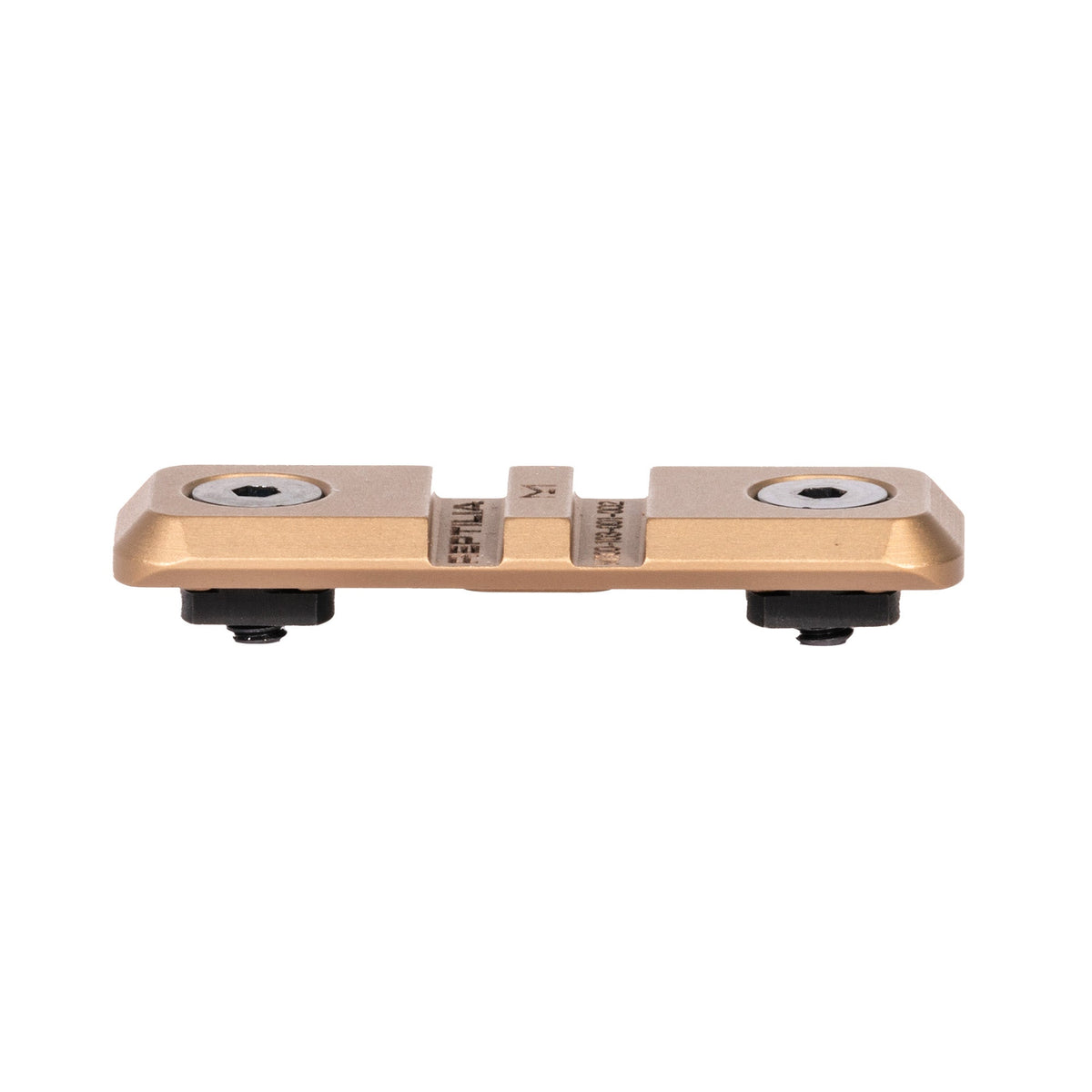 Reptilia LPR low profile M-LOK rail, in FDE, top view