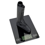Reptilia RECC·E carbine stock, on digital scales showing its weight
